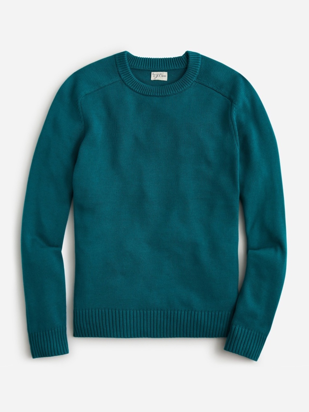 J.Crew Heritage Cotton Crewneck Sweater Men M Teal Green